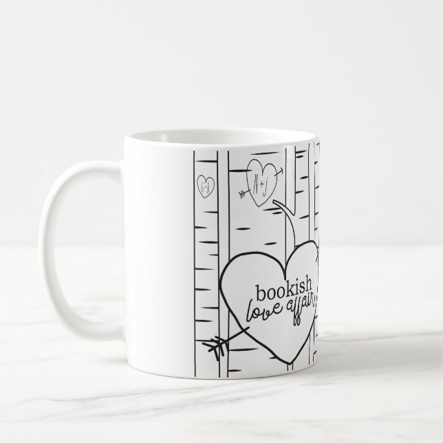 Deux tonalités Bookish Lookish Affair Coffee Mug (Gauche)