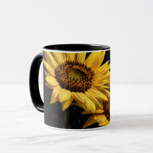 Deux Tournesols de style artistique sur Tasse Mug