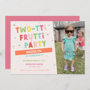Deux tti Frutti 2e Invitation anniversaire pour fi