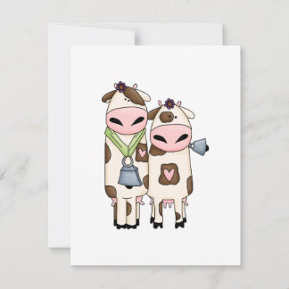 deux vaches moo mignonnes