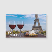 Deux verres de vin en café à Paris
