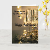 Deux verres, un amour – Jolie carte d'anniversaire