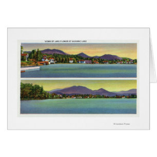 Deux vues sur le lac Flower