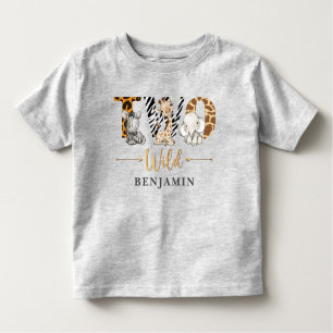 Deux Wild 2e Anniversaire Jungle Baby T-shirt