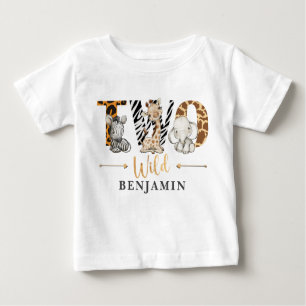 Deux Wild 2e Anniversaire Jungle Baby T-shirt