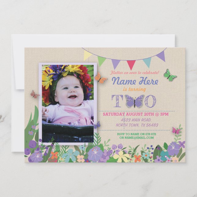 Deuxième 2ème 2 Invitation  d'anniversaire de papi (Devant)