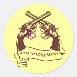 deuxième amendement armes autocollants