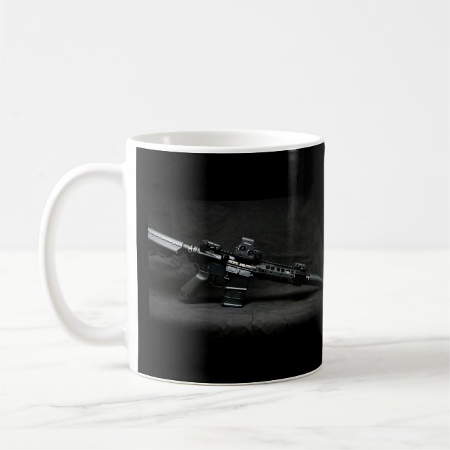 Deuxième amendement - Tout noir, AR-15 Mug (Gauche)