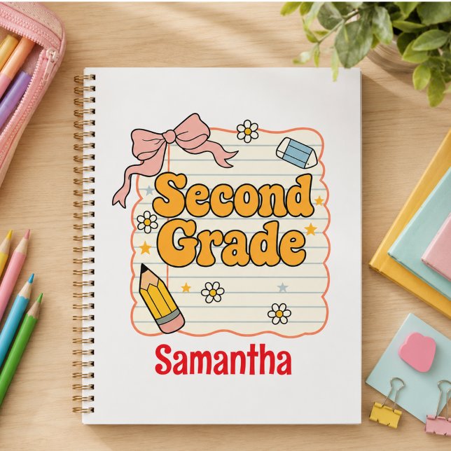 Deuxième année – Fournitures scolaires mignonnes (Second Grade – Cute Back to School Supplies Planner)