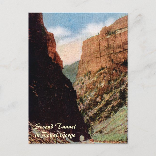 Deuxième tunnel dans la carte postale de la gorge  (Devant)