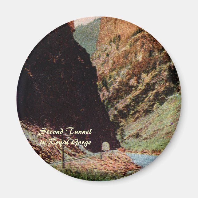 Deuxième tunnel dans Royal Gorge Magnet (Devant)