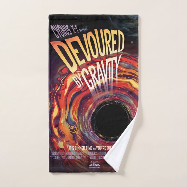 Dévasté Par Gravité Halloween Trou Horreur Noir (Serviette à main)