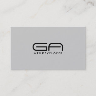 Développeur web - cartes de visite