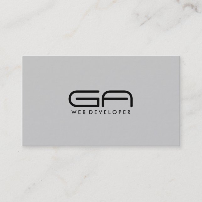 Développeur web - cartes de visite (Devant)