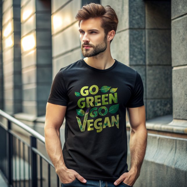 Devenez écolo Go Vegan T-Shirt (Créateur téléchargé)