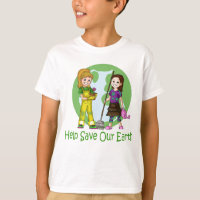 Devenez écolo rosâtre et T-shirt d'arachide