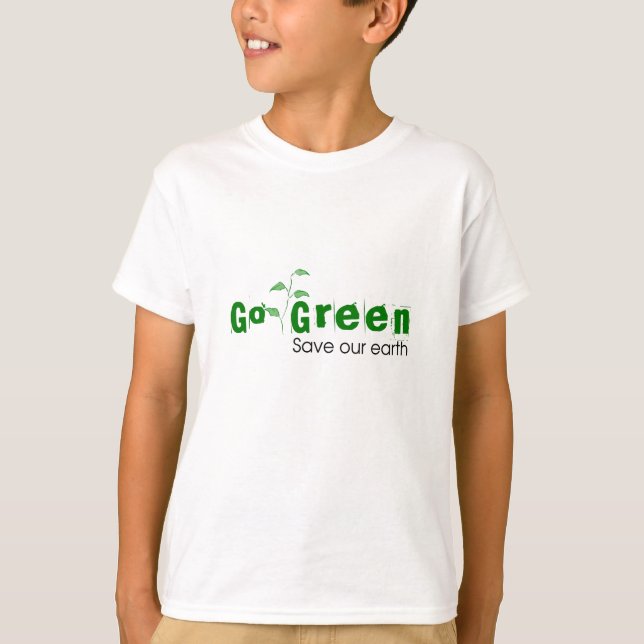 Devenez écolo | Save Our Earth Kids T-Shirt (Devant)