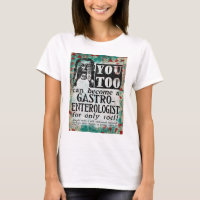 Devenez Gastroentérologue T-Shirt Funny Vintage
