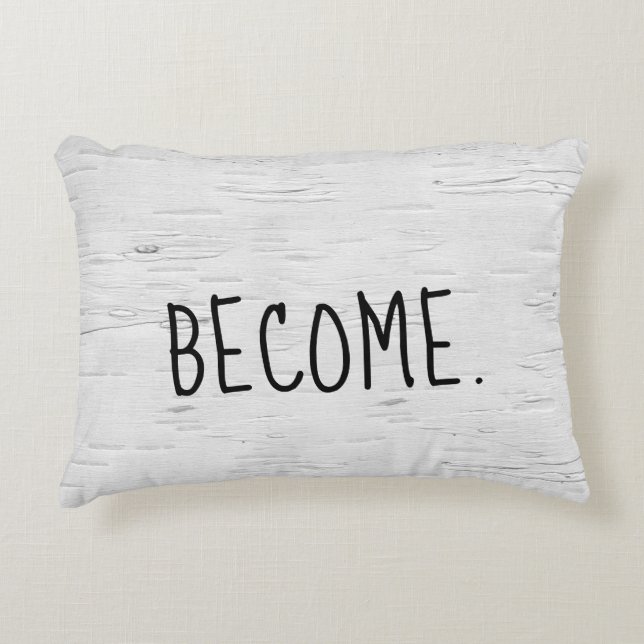 Devenez Texte sur un Coussin d'Accent en Arbre de  (Devant)