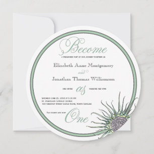 Devenez un seul Faire-part de mariage écossais de