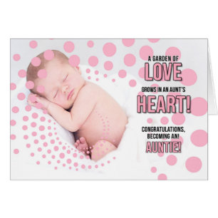 Devenir une tante Félicitations Pots Roses