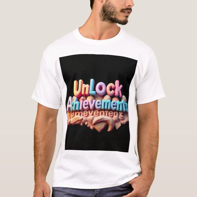 Déverrouiller le T-shirt graphique d'accomplisseme (Devant)
