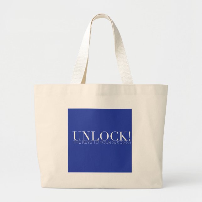 DÉVERROUILLEZ ! Sac en toile de vos clés (Devant)