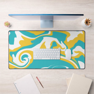 Déversement - Turquoise et Jaune
