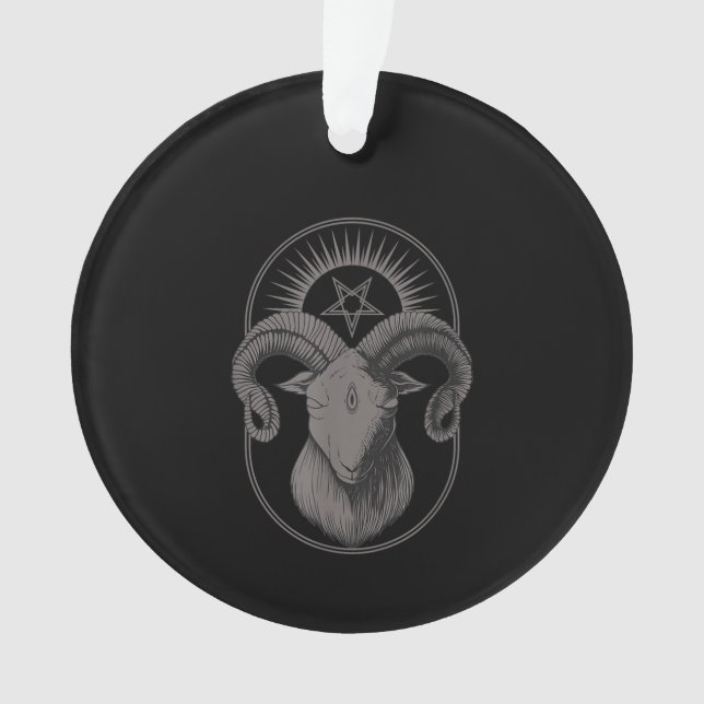 Devil Goat Pentagram Baphomet Satan Occult Satanic (devant)