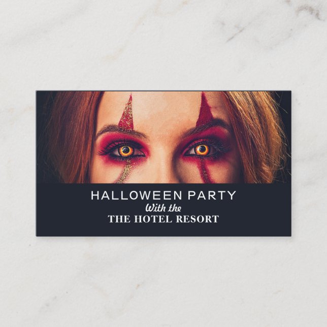 Devil Woman, Halloween Party Ticket Invitation (Devant)