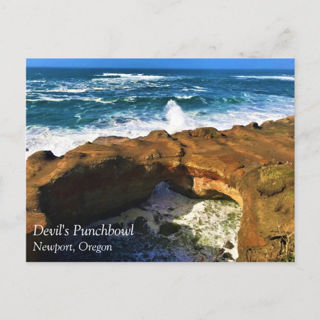 Devil's Punchbowl, Newport, Oregon Carte postale (Devant)