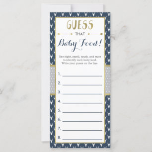 Devine Que Bébé Nourriture Jeu, Baby shower, Cerf