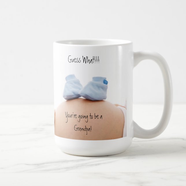 Devine Quoi ! Grossesse Faire-part Mug (Droite)