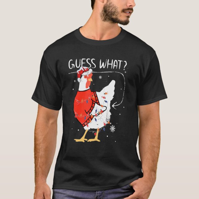 Devinez ce poulet Butt Sweat de Noël Hommes femmes (Devant)