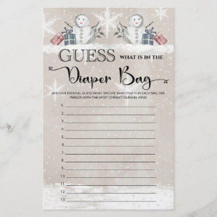 Devinez ce qu'il y a dans le baby shower de sacs d