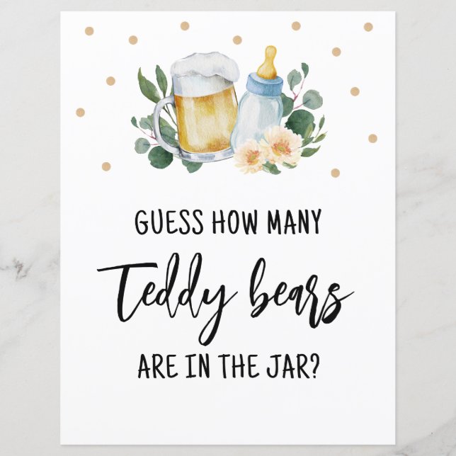 Devinez combien de bonbons Nounours Signer Jeu (Devant)