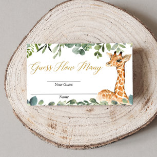 Devinez combien de cartes baby showers