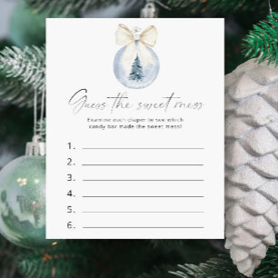 Devinez la douceur - Jeu de Baby shower d'hiver