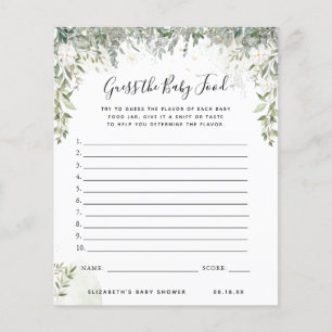 Devinez la nourriture pour bébés   Jeu Baby shower