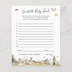 Devinez la nourriture pour bébés Jeu Baby shower