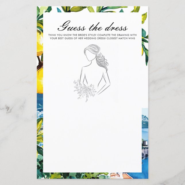 Devinez la robe Amalfi Fête des mariées jeu (Devant)