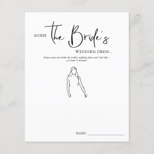 Devinez la robe de la mariée Jeu de baby shower