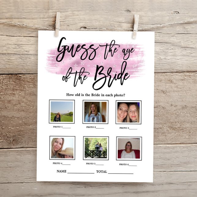 Devinez l'âge du jeu de Fête des mariées de mariée (Créateur téléchargé)