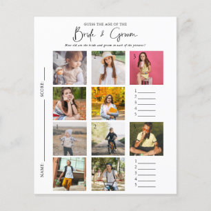Devinez l'âge Jeu de Salle de Mariage en Photo