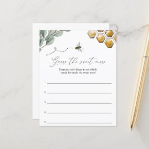 Devinez le Baby shower d'abeilles de Mess Sweet