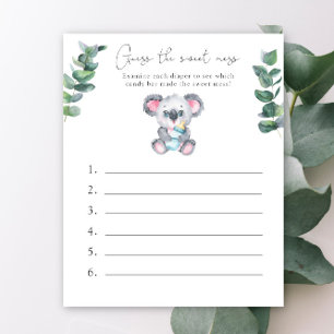 Devinez le doux désordre - Baby Shower Koala