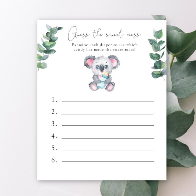 Devinez le doux désordre - Baby Shower Koala (Créateur téléchargé)