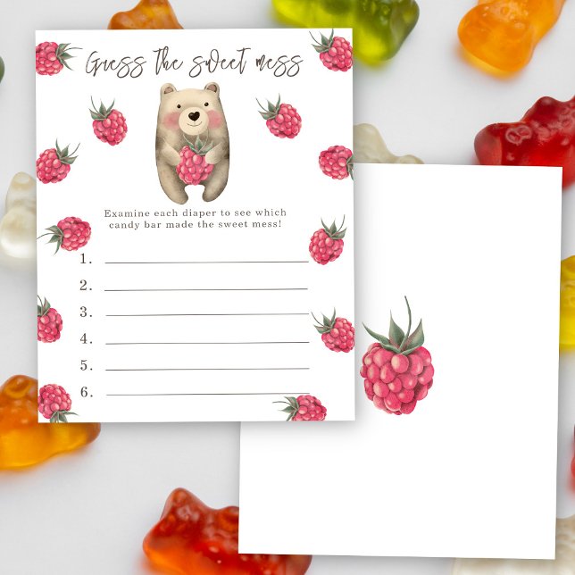 Devinez le doux désordre - jeu de baby shower ours (Créateur téléchargé)