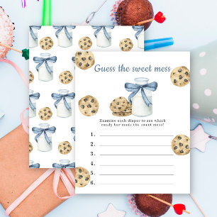 Devinez le gâchis sucré baby shower au lait et aux