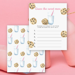Devinez le gâchis sucré baby shower au lait et aux